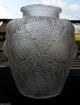 Antique Thistle Domremy Vase Rene Lalique R.  Art Deco Period Satinated Art Glass Art Deco photo 4