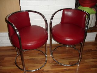 Vintage Thayer Coggin Mid Century Chrome Chairs Possibly Milo Baughman photo
