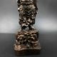 Rare Antique Collectibles Natural Wood Hand Carved Mighty Guan Gong Statue Other Chinese Antiques photo 3