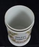 19th Century Apothecary Jar Hojas Sabina Paris White Porcelain French Bottles & Jars photo 8