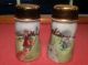 Vintage Kids Playing Salt/pepper Shakers Hand Painted Signed Favorite Bavaria Salt & Pepper Shakers photo 1
