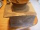 Antique Very Old Vintage Wooden Coffee Grinder Parts Some Rust Needs Restored Primitives photo 4