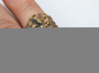 Ancient Viking.  Twisted Bronze Ring.  You Can Use. photo