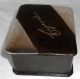 Silver Leather & Wood Cigarette Box Art Nouveau London 1910 Boxes photo 9
