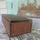 Vintage Antique Flemish Art Pyrography Wood Glove Box Acorn Boxes photo 6