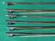 Old Antique Violin Bows - 6 - One W/silver 4/4 3/4 1/2 For Repair Or Restoration String photo 9