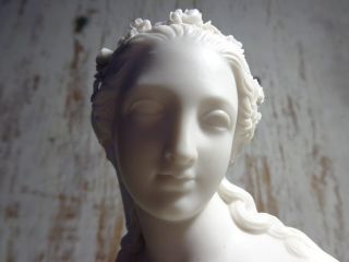 C1880s Victorian Parian Porcelain Goddess Aphrodite Bust photo