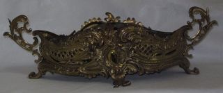 C.  19th C.  Huge Art Nouveau Footed & Double - Handled French Gilt Bronze Jardiniere photo