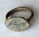 Authentic Ancient Roman Ring 1st - 2rd Centuries Devill Eyes Rare Type Roman photo 1