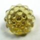 Antique Charmstring Button Honey Color W/ Berry Mold Top Swirl Back Buttons photo 1