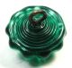 Antique Charmstring Button Green W Ome Brass Ring & White Band Accent Sw Bk Buttons photo 2