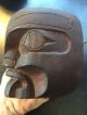 Antique Authentic Native American Northwest Coast Wood Mask 4.  5 