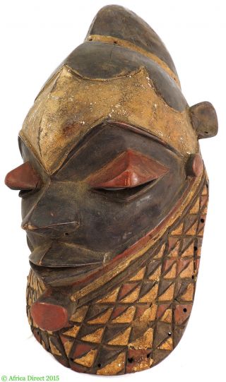 Pende Helmet Mask Congo Africa photo