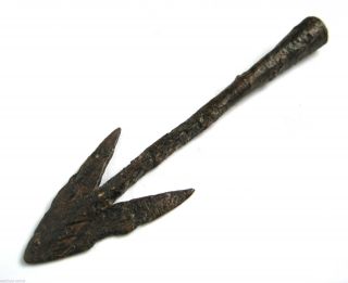 C.  1150 A.  D Large British Found Medieval Period Swallow Tail Type Iron Arrow Head photo