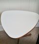 Vintage Mid Century Modern White Wood Laminate Side Table End Nightstand Post-1950 photo 3