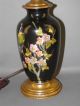 Antique French Fine Porcelain Painted Floral Figural Bird Boudoir Table Lamp Lamps photo 1