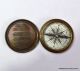 Brass Pocket Compass,  Brass Compass,  Nautical Compass Gift,  Antique Compass Compasses photo 1