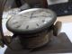 Antique Rare Bronze Waltham 8 Day Chronometer Watch Mounted On Gyroscope Clocks photo 3