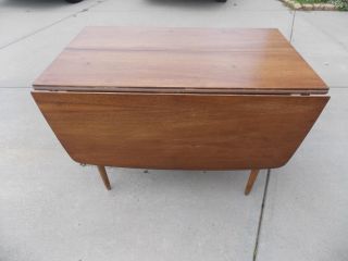 1960 ' S Mid Century Drop Leaf Dining Table photo