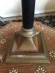 Signed Chapman French Brass Bouillotte Lamp With Tole Shade Mid-Century Modernism photo 7