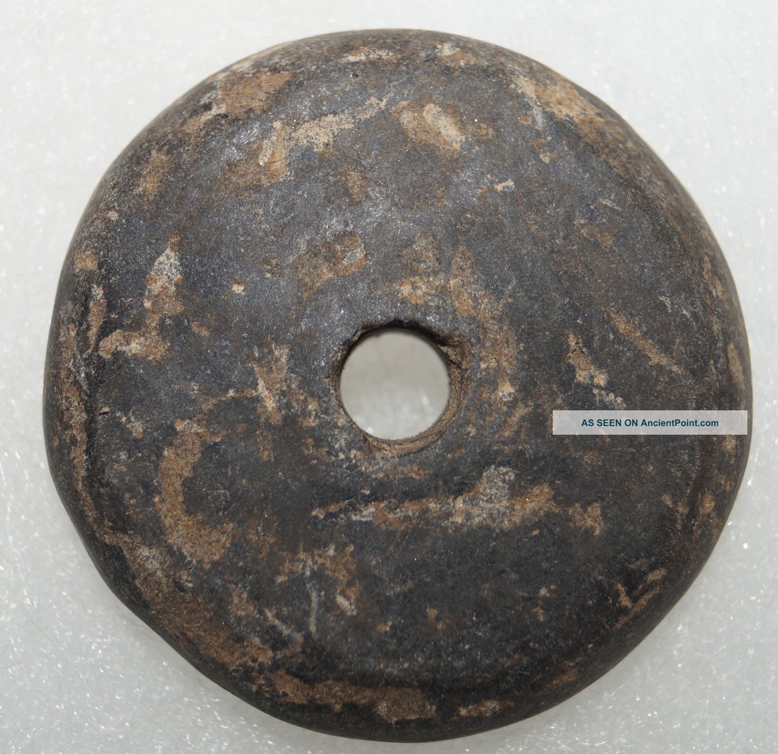 Pre - Columbian Aztec Spindle Whorl 100 Bc - 500 Ad Teotihuacan The Americas photo