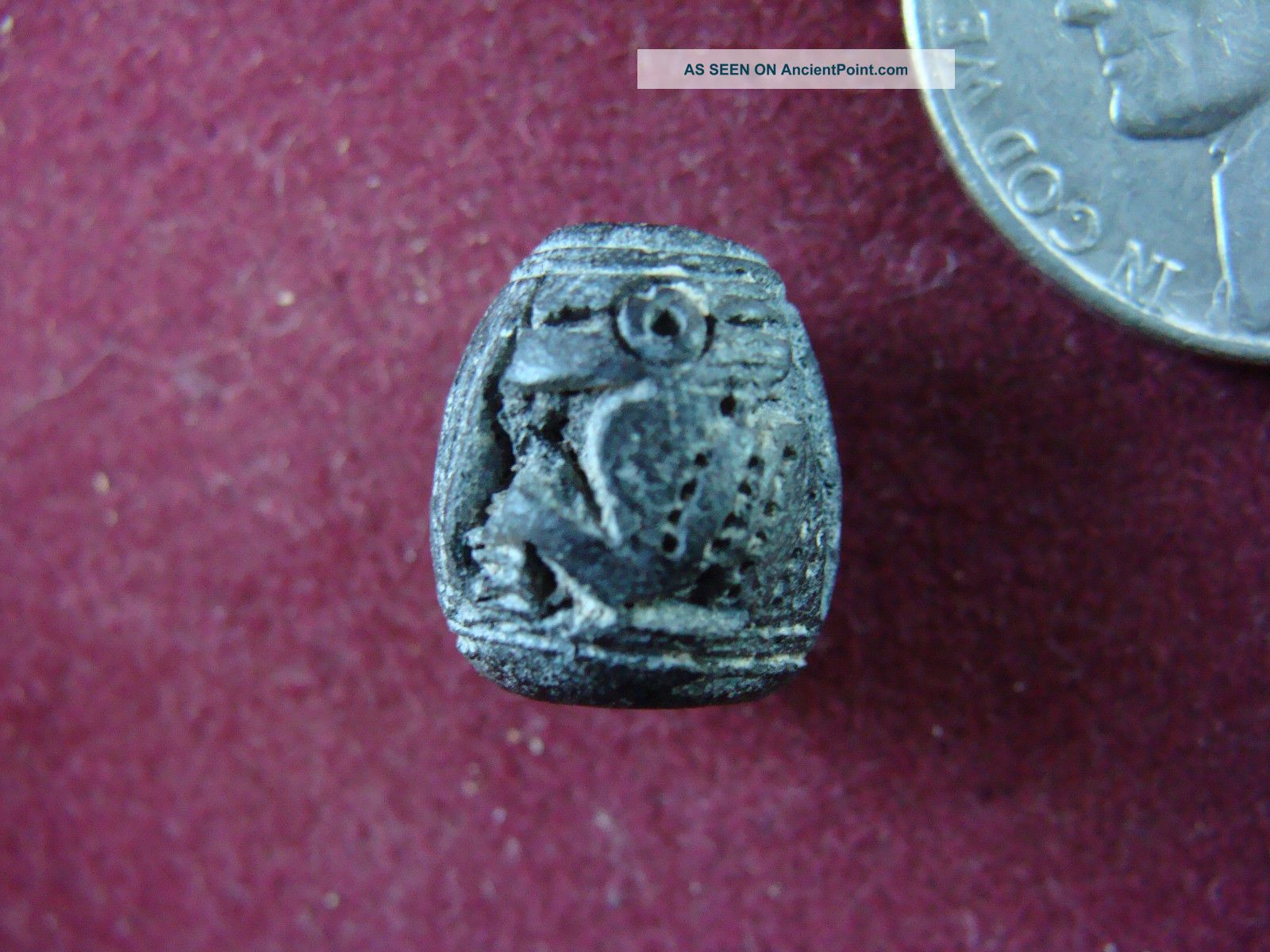 Ancient Pre - Columbian Manabi ' Chipmunk ' Spindle Whorl Bead Ecuador 500bc - 500a The Americas photo
