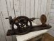 Antique Cast Iron Blacksmiths Post Drill Press Vintage Metal / Wood Tool Primitives photo 11