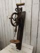 Antique Cast Iron Blacksmiths Post Drill Press Vintage Metal / Wood Tool Primitives photo 1