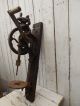 Antique Cast Iron Blacksmiths Post Drill Press Vintage Metal / Wood Tool Primitives photo 4