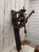 Antique Cast Iron Blacksmiths Post Drill Press Vintage Metal / Wood Tool Primitives photo 5