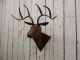 Handmade Scrap Metal Deer Head Plaque Hunting Taxidermy Cabin Lodge Decor Primitives photo 1