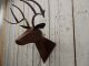 Handmade Scrap Metal Deer Head Plaque Hunting Taxidermy Cabin Lodge Decor Primitives photo 5