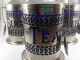 Sheffield England Silver Plate Coffee Tea Sugar Canisters Cobalt Blue & Spoons Tea/Coffee Pots & Sets photo 6