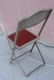 4 Vintage Mid Century Metal Industrial Folding Chairs Shabby Retro Eames Post-1950 photo 3