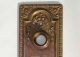 Victorian Metal Door Knob Back Plate Skeleton Key Hardware.  Single Door Plates & Backplates photo 1