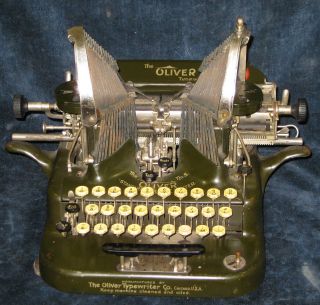 1907 - 14 Oliver No.  5 Fiver Standard Visible - Antique First Visible Typewriter photo