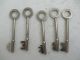 5 Old Chubb Keys On Split Ring Locks & Keys photo 1