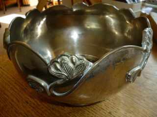 Art Nouveau Metal Bowl,  20cm.  Dia. photo