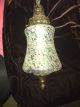 Vintage Ef & Ef,  Inc Opalite Hanging Swag Lamps 2 Lights Hollywood Regency Style Mid-Century Modernism photo 1