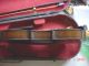 Antique Strad Copy Violin Made In Germany W/ Wooden Coffin Case Needs Little Tlc String photo 2