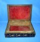 Antique Old Collectible Wooden Handcrafted & Brass Work Money & Jewelry Box India photo 6
