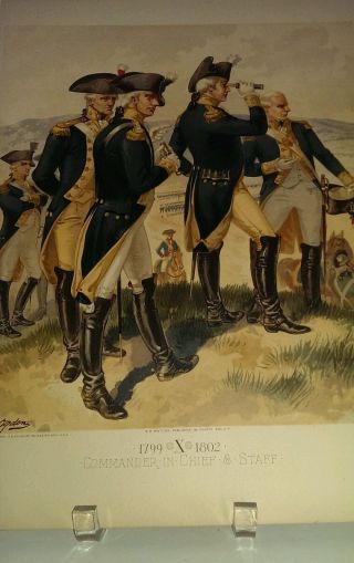Uniforms Of The Army Of The United States 1889 Chromolithographic X photo