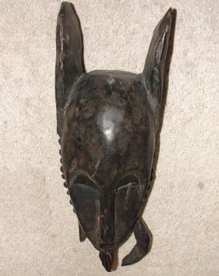 Very Old Antiqu Art Africa Ivory Coast Baule Yaure Strong Mask Tribal African photo