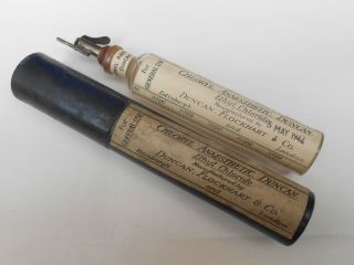 Early 20th C.  Duncan Flockhart Chloryl Anaesthetic Duncan Bottle & Box photo