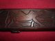 Vintage African Hand Carved Tribal Mancala / Owari Folding Game Board & Seeds Sculptures & Statues photo 9