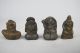554 Antique Japanese 11 Assorted Lucky God Figurines Okimono Folk Art Mingei Other Japanese Antiques photo 7