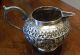 Antique19th C Indain Cutch Solid Silver Repousse Teapot,  Cup & Creamer C1880 N/r India photo 11