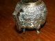 Antique19th C Indain Cutch Solid Silver Repousse Teapot,  Cup & Creamer C1880 N/r India photo 7