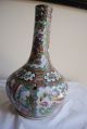 Chinese Rose Medallion Porcelain Bottle Vase Vases photo 1