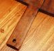 Antique Country Primitive Carved Wooden Breadboard,  19th Century Kitchen Board Primitives photo 4
